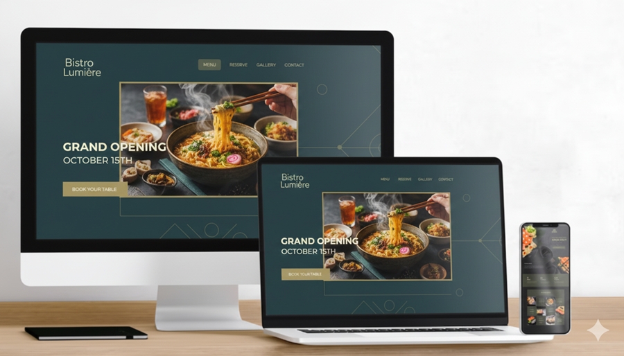 Fresh Bistro Lumiere - Website Design Portfolio